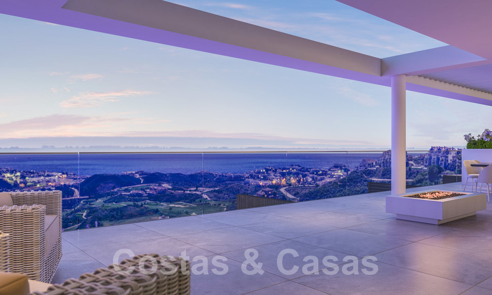 Appartements modernes directement sur un golf, dans un complexe de luxe avec Spa et magnifiques vues sur la mer, La Cala de Mijas - Costa del Sol 23240