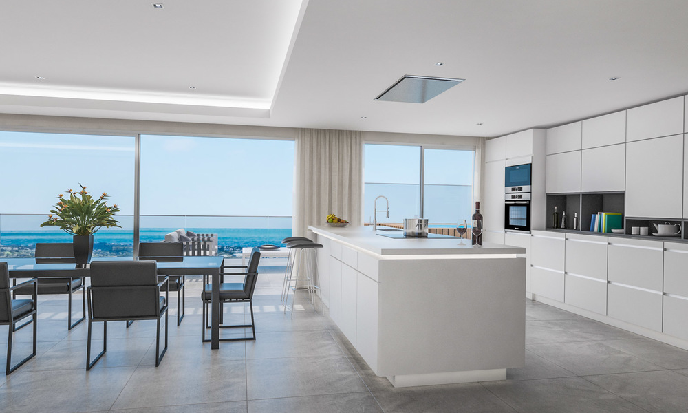 Appartements modernes directement sur un golf, dans un complexe de luxe avec Spa et magnifiques vues sur la mer, La Cala de Mijas - Costa del Sol 23242