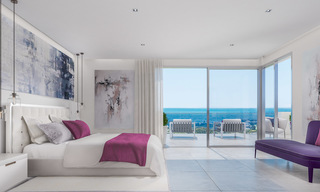 Appartements modernes directement sur un golf, dans un complexe de luxe avec Spa et magnifiques vues sur la mer, La Cala de Mijas - Costa del Sol 23243 