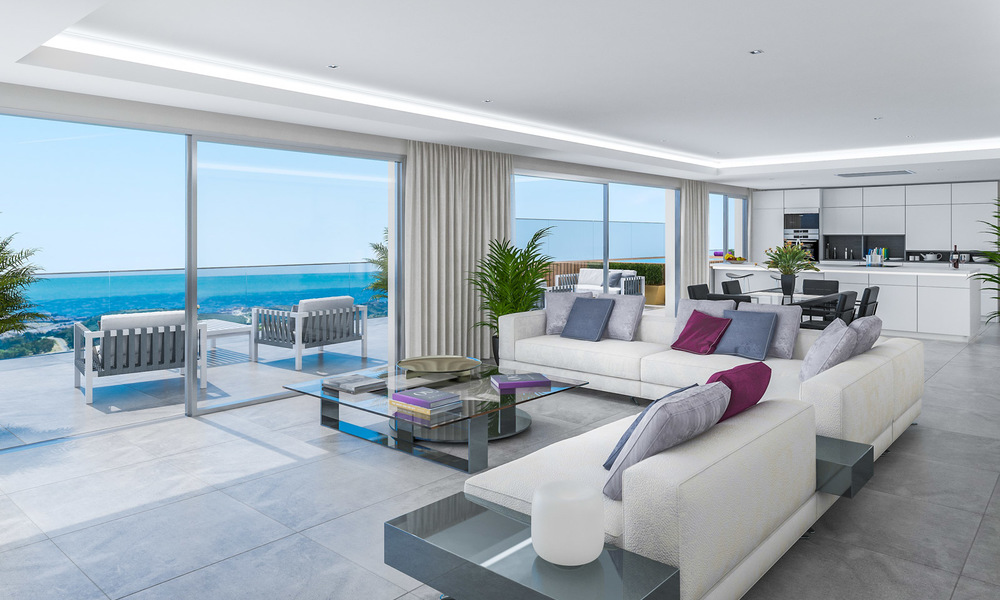 Appartements modernes directement sur un golf, dans un complexe de luxe avec Spa et magnifiques vues sur la mer, La Cala de Mijas - Costa del Sol 23245