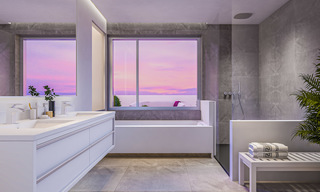 Appartements modernes directement sur un golf, dans un complexe de luxe avec Spa et magnifiques vues sur la mer, La Cala de Mijas - Costa del Sol 23249 