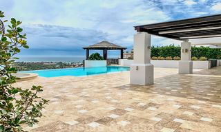 Magnifique villa avec vue panoramique sur la mer à vendre dans un prestigieux complexe de golf sur le New Golden Mile, entre Marbella et Estepona 23302 