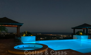Magnifique villa avec vue panoramique sur la mer à vendre dans un prestigieux complexe de golf sur le New Golden Mile, entre Marbella et Estepona 23349 
