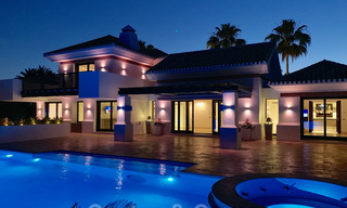 Magnifique villa avec vue panoramique sur la mer à vendre dans un prestigieux complexe de golf sur le New Golden Mile, entre Marbella et Estepona 23350 