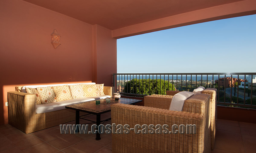 Appartements de luxe à vendre à Royal Flamingos avec vue imprenable sur le golf et la mer à Marbella - Benahavis 23588