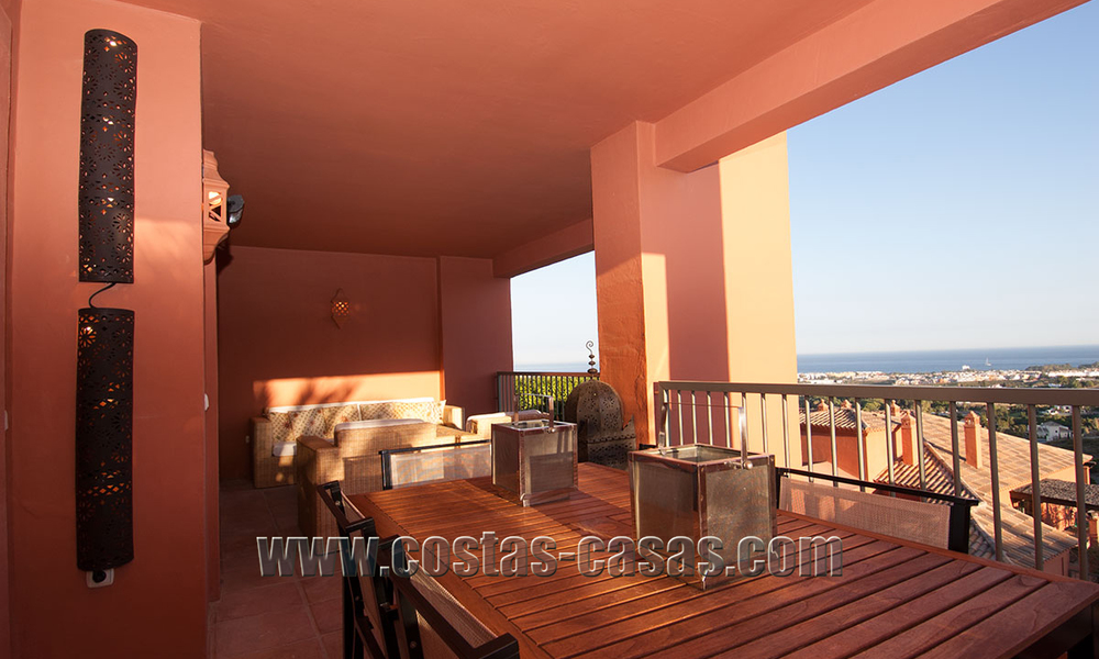 Appartements de luxe à vendre à Royal Flamingos avec vue imprenable sur le golf et la mer à Marbella - Benahavis 23589