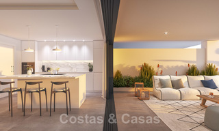 Nouveaux appartements modernes et élégants avec vue panoramique sur la montagne et la mer à vendre dans les collines d'Estepona 27717 
