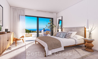 Nouveaux appartements modernes et élégants avec vue panoramique sur la montagne et la mer à vendre dans les collines d'Estepona 27722 