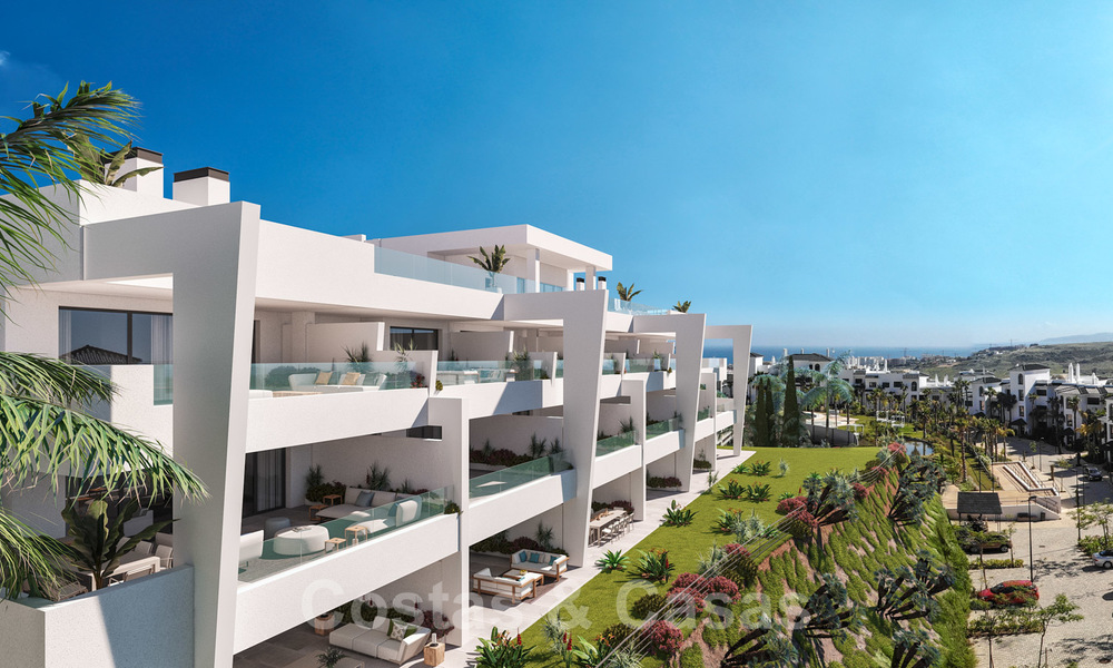 Nouveaux appartements modernes et élégants avec vue panoramique sur la montagne et la mer à vendre dans les collines d'Estepona 27724