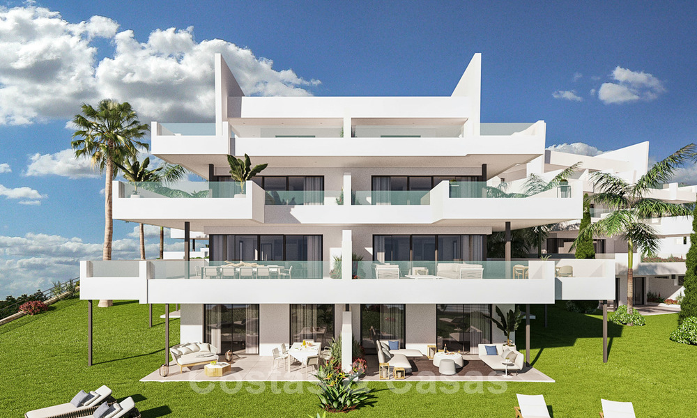 Nouveaux appartements modernes et élégants avec vue panoramique sur la montagne et la mer à vendre dans les collines d'Estepona 27725
