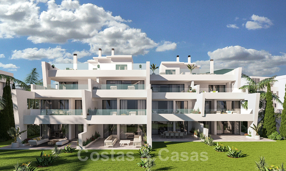 Nouveaux appartements modernes et élégants avec vue panoramique sur la montagne et la mer à vendre dans les collines d'Estepona 27726