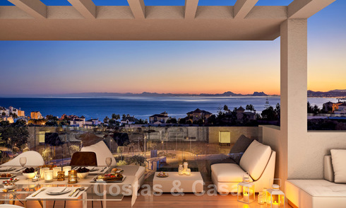 Vente d'appartements de design contemporain de qualité avec vue panoramique sur la mer à Estepona. Prêt à emménager. 24362