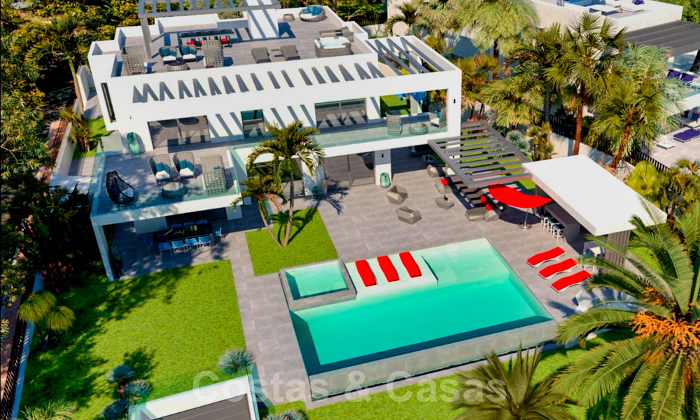 Villa contemporaine exclusive à vendre avec vue panoramique sur la mer à Marbella Est 24595