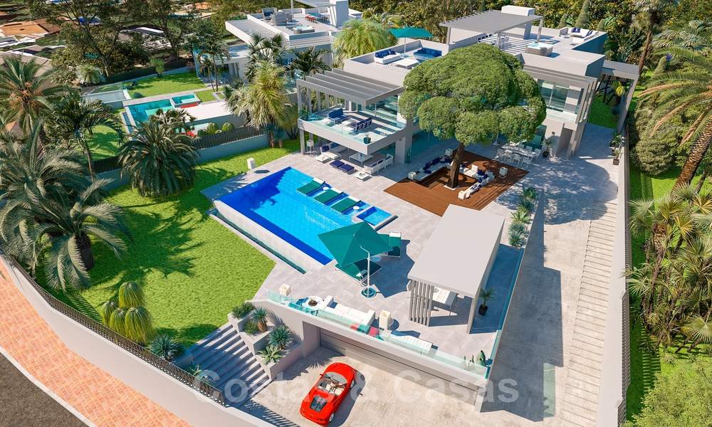 Villa contemporaine unique en son genre à vendre avec une vue imprenable sur la mer dans l'est de Marbella 24747