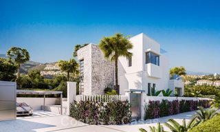 Villa écologique moderne à vendre avec vue sur le golf dans un quartier résidentiel exclusif près de Golf Valley à Nueva Andalucia, Marbella 24959 