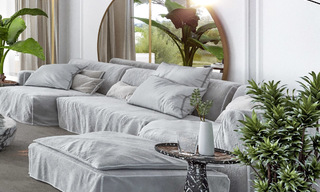 Villa écologique moderne à vendre avec vue sur le golf dans un quartier résidentiel exclusif près de Golf Valley à Nueva Andalucia, Marbella 24964 