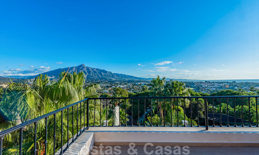 Grande villa de luxe à vendre avec vue panoramique sur la vallée du golf, les montagnes et la mer Méditerranée en Nueva Andalucia, Marbella 24995