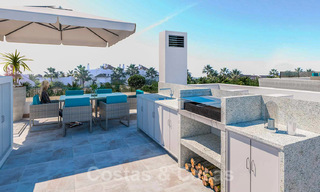 Villas modernes, jumelées, à vendre à 300 mètres de la plage - Puerto Banus, Marbella 25121 