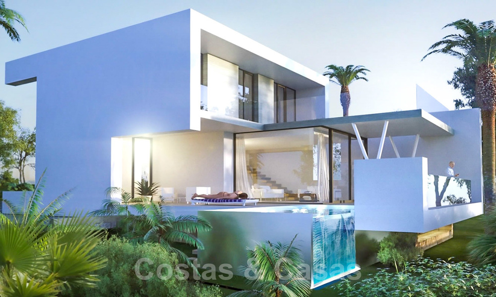 Villas modernes contemporaines en construction à vendre, directement sur un terrain de golf situé à Marbella - Estepona 25977