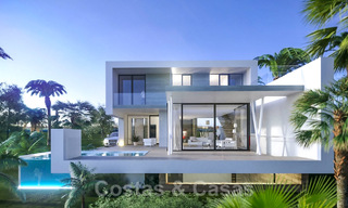 Villas modernes contemporaines en construction à vendre, directement sur un terrain de golf situé à Marbella - Estepona 25978 