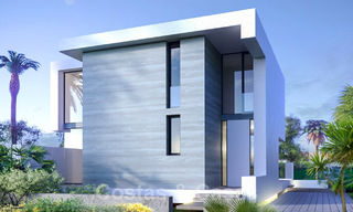 Villas modernes contemporaines en construction à vendre, directement sur un terrain de golf situé à Marbella - Estepona 25979 