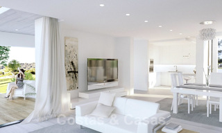 Villas modernes contemporaines en construction à vendre, directement sur un terrain de golf situé à Marbella - Estepona 25980 