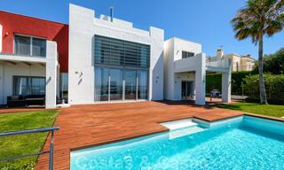 Villa moderne avec vue panoramique sur le golf et la mer à vendre à Los Flamingos Golf à Marbella - Benahavis 26064 