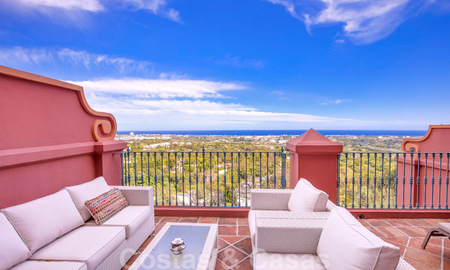 Appartement penthouse de luxe avec vue panoramique sur toute la côte à vendre, à proximité des commodités et du golf, Benahavis - Marbella 27519