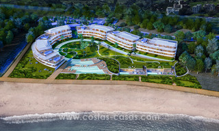 Penthouses modernes de luxe en première ligne de plage à vendre à Estepona, Costa del Sol. Prêt à emménager. Promotion! 27803 