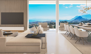 Nouvelles villas modernes de luxe à vendre avec des vues spectaculaires sur le golf, le lac et la Méditerranée, dans un domaine sécurisé et exclusive à Benahavis - Marbella 27926 