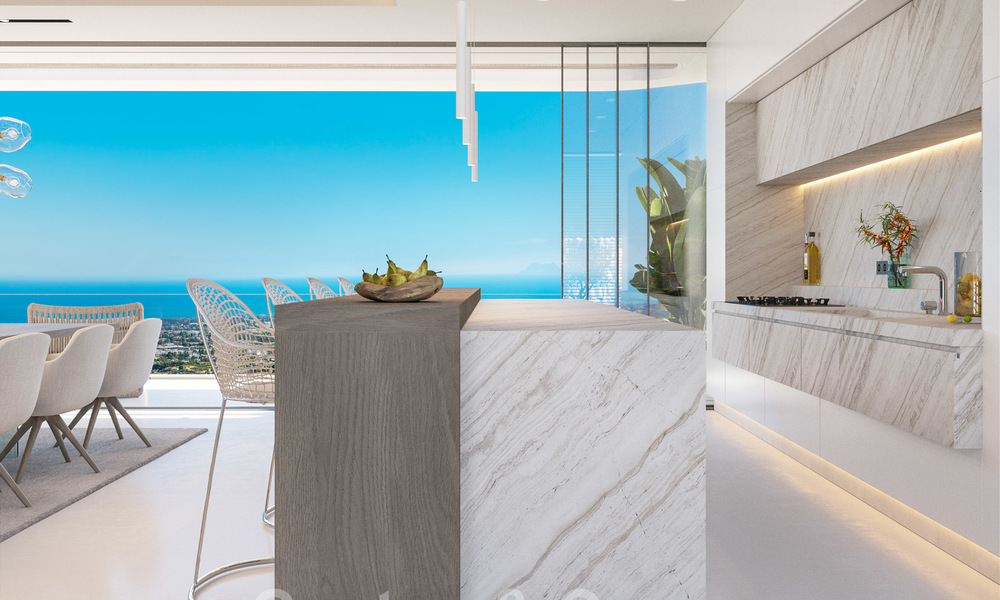 Nouvelles villas modernes de luxe à vendre avec des vues spectaculaires sur le golf, le lac et la Méditerranée, dans un domaine sécurisé et exclusive à Benahavis - Marbella 27928