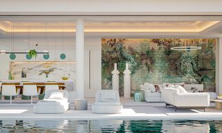 Nouvelles villas modernes de luxe à vendre avec des vues spectaculaires sur le golf, le lac et la Méditerranée, dans un domaine sécurisé et exclusive à Benahavis - Marbella 27937 