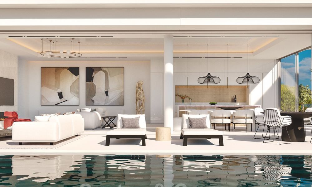 Nouvelles villas modernes de luxe à vendre avec des vues spectaculaires sur le golf, le lac et la Méditerranée, dans un domaine sécurisé et exclusive à Benahavis - Marbella 27945