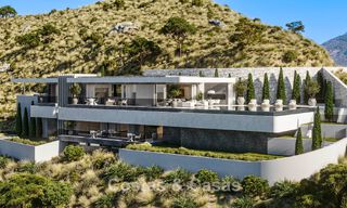 Nouvelles villas modernes de luxe à vendre avec des vues spectaculaires sur le golf, le lac et la Méditerranée, dans un domaine sécurisé et exclusive à Benahavis - Marbella 779264 