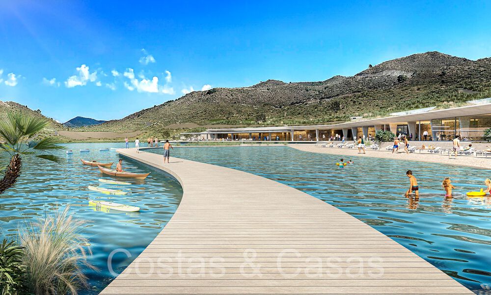 Nouvelles villas modernes de luxe à vendre avec des vues spectaculaires sur le golf, le lac et la Méditerranée, dans un domaine sécurisé et exclusive à Benahavis - Marbella 779265