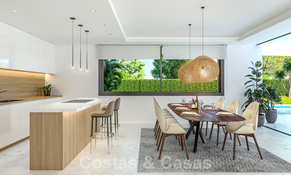 Nouvelle villa de luxe de style moderne à vendre, à deux pas de la mer à Elviria, Marbella 28635