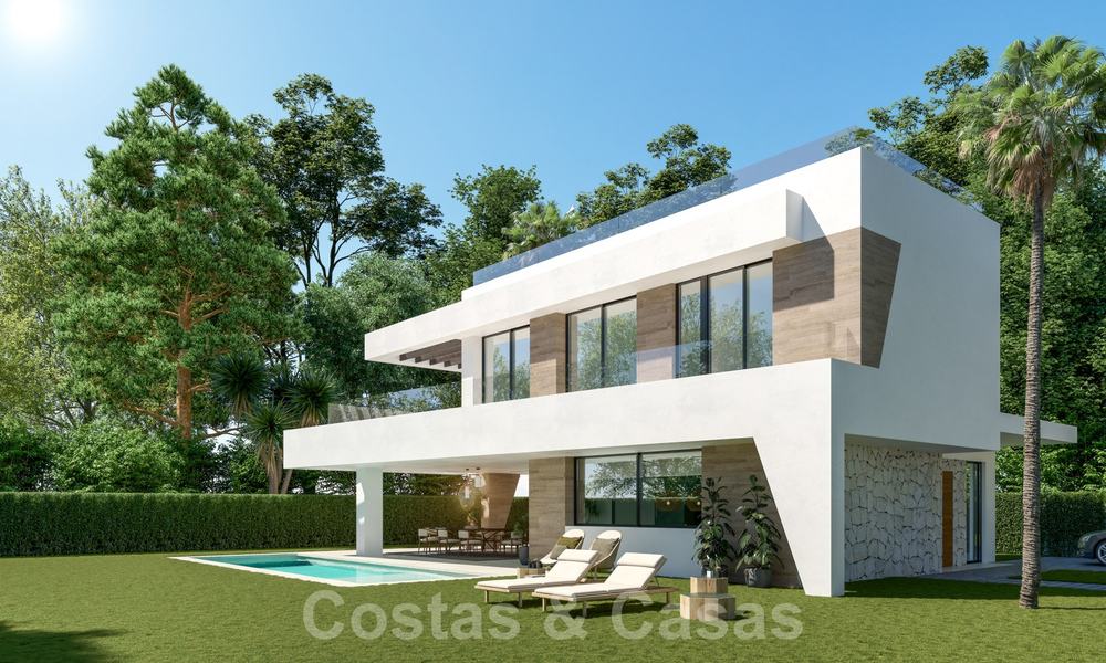 Nouvelle villa de luxe de style moderne à vendre, à deux pas de la mer à Elviria, Marbella 28636