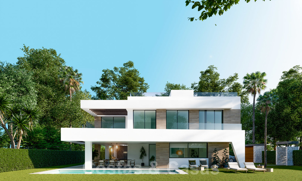 Nouvelle villa de luxe de style moderne à vendre, à deux pas de la mer à Elviria, Marbella 28637