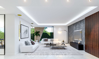 Nouvelle villa de luxe de style moderne à vendre, à deux pas de la mer à Elviria, Marbella 28641 