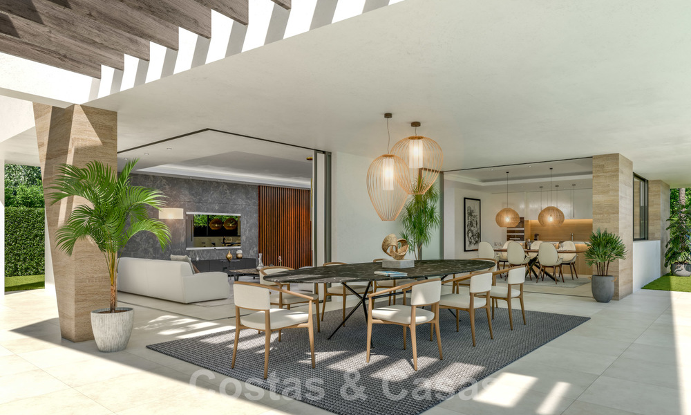 Nouvelle villa de luxe de style moderne à vendre, à deux pas de la mer à Elviria, Marbella 28642