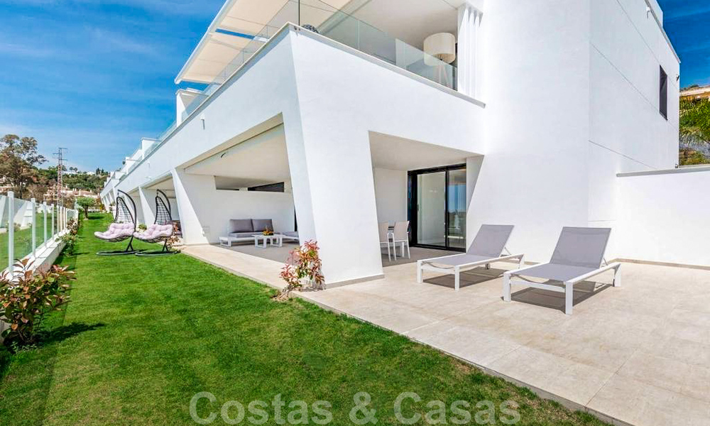 Spacieux appartement de luxe moderne de 3 chambres à coucher à vendre avec vue sur la mer et prêt à emménager, Nueva Andalucia, Marbella 28916