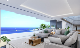 Villa de style contemporain à vendre avec vue panoramique sur la mer Méditerranée, près d'Estepona 28918 
