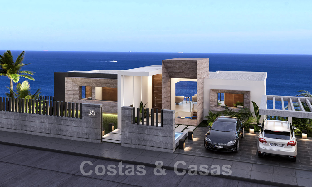 Villa de style contemporain à vendre avec vue panoramique sur la mer Méditerranée, près d'Estepona 28922