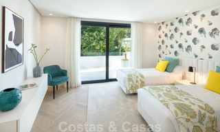 Villa en première ligne de golf élégamment rénovée au cœur de la Golf Valley à Nueva Andalucia, Marbella 30037 