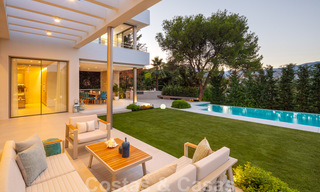 Elégante villa de construction récente avec de belles vues sur la montagne de La Concha à vendrre à Nueva Andalucia - Marbella 30076 