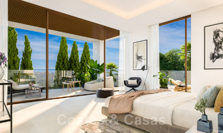 Des villas modernes de construction neuve à vendre dans le centre de Marbella, dans un complexe de villas exclusif, sécurisé et domaine fermé, à distance de marche de tout 30100 
