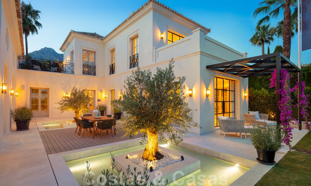 2 nouvelles villas de luxe élégantes et de grande qualité à vendre dans un style classique et provençal au-dessus du Golden Mile à Marbella 30488