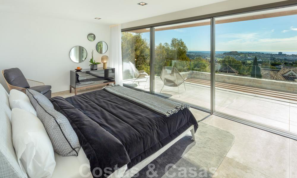 Villa neuve de style contemporain dans une résidence fermée avec vue panoramique sur la mer à vendre à Benahavis - Marbella 30666