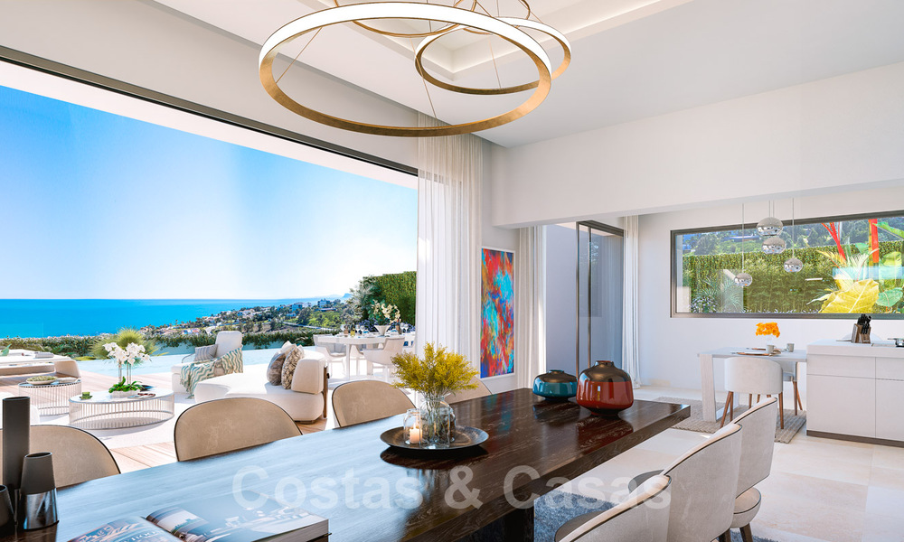 Villa moderne de luxe avec des vues panoramiques spectaculaires sur la mer à vendre sur la Costa del Sol. Livraison prévu bientôt ! 31334