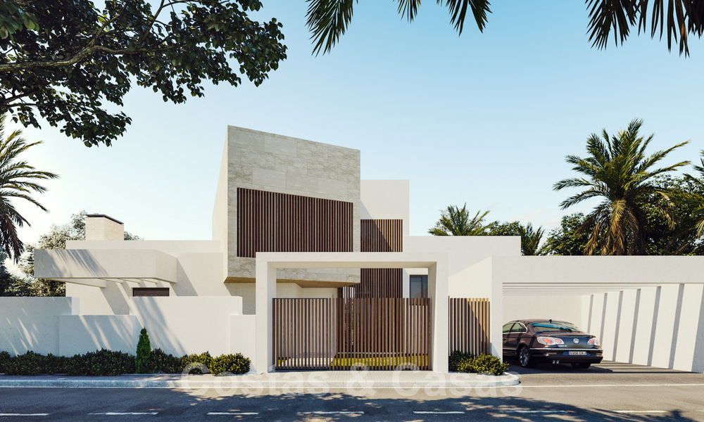 Villas modernes neuves avec vue sur la mer à vendre, situées dans une communauté fermée à Benahavis - Marbella 31567